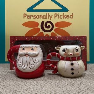 Johanna Parker SANTA & REINDEER Mug Set